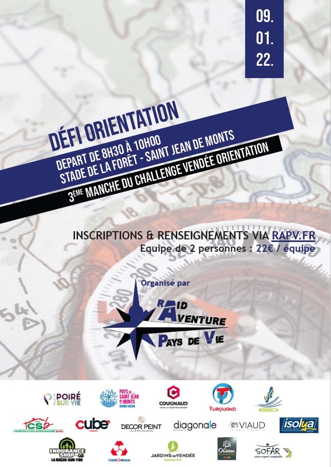 Flyer CO 3ème manche Challenge Vendée Orientation